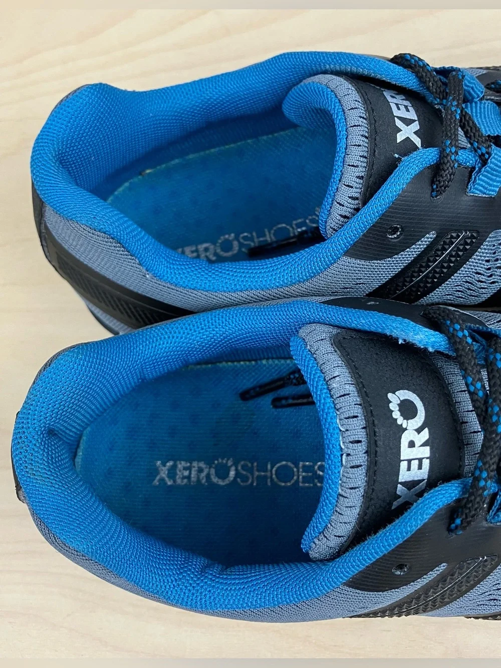 Xero Shoes Women’s Size 7.0 Mesa Trail II Minimalist Hiking Shoe Blue Gray Black